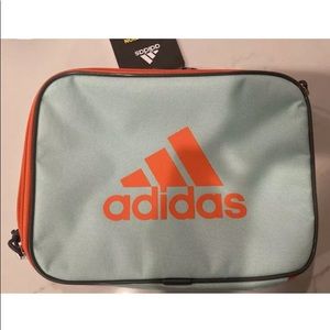 ADIDAS BLUE AND ORANGE FOUNDATION LUNCH BAG NEW